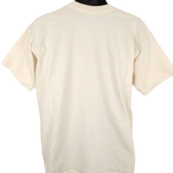 Vintage Curly Three Stooges T Shirt Mens Size XL Beige I Try To Think Comedy - Picture 4 of 6